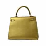 Hermès 2005 Kelly 25 Sellier Gold Chevre Gold Hardware