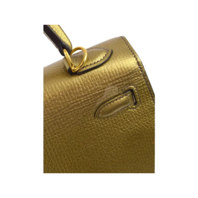 Hermès 2005 Kelly 25 Sellier Gold Chevre Gold Hardware