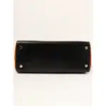 Hermès 2006 Kelly 25 Black and Orange Togo Palladium Hardware Affordable designer bag dupes