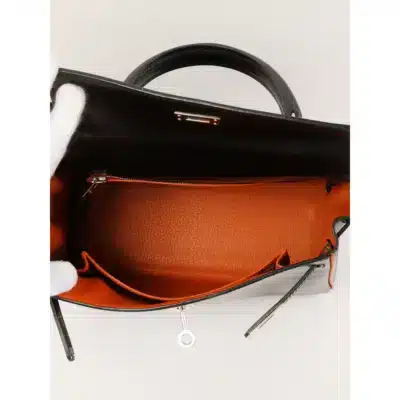 Hermès HSS Kelly 35 Orange/Yellow/Burgundy Togo Brushed Permabrass Hardware