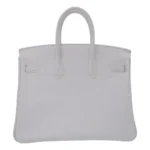 Hermès 2008 Birkin 25 White Epsom Gold Hardware