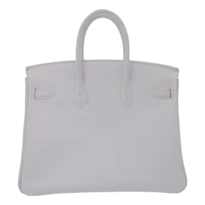 Hermès 2008 Birkin 25 White Epsom Gold Hardware