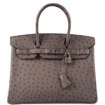 Hermès 2011 Birkin 30 Gris Tourterelle Ostrich Palladium Hardware