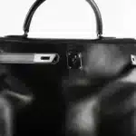 Hermès 2011 Kelly 35 Retourne So Black Box Calfskin PVD Hardware