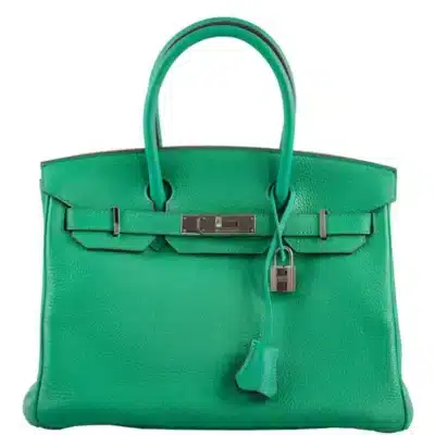 Hermès 2012 Birkin 30 Menthe Clemence Palladium Hardware