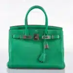 Hermès 2012 Birkin 30 Menthe Clemence Palladium Hardware