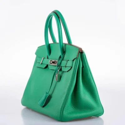 Hermès 2012 Birkin 30 Menthe Clemence Palladium Hardware