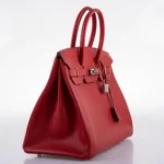 Hermès 2013 Birkin 35 Rouge Vif Epsom Palladium Hardware