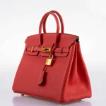 Hermès 2015 Birkin 25 Rouge Pivoine Togo Gold Hardware