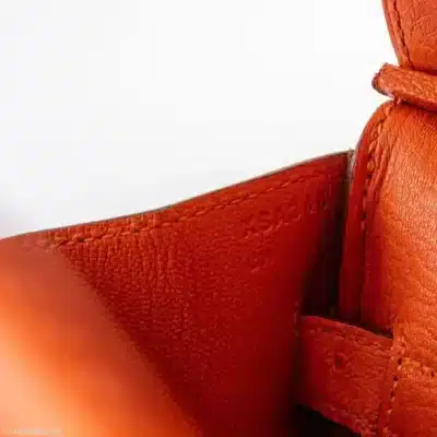 Hermès 2016 Birkin 30 Tangerine Ostrich Gold Hardware