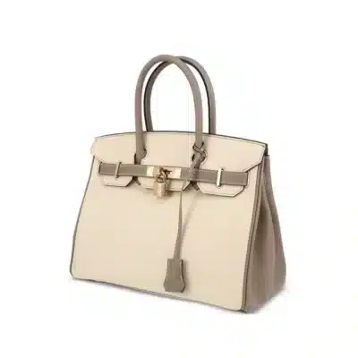 Hermès 2019 Birkin 30 Grey White Epsom back1