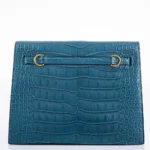 Hermès 2019 Kelly 22 Danse Blue Colvert Matte Alligator Mississippiensis Gold Hardware