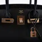 Hermès 2020 Birkin 30 Black Novillo & Niloticus Crocodile Rose Gold Hardware