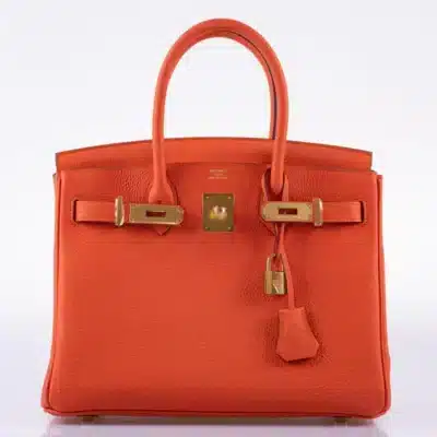 Hermès 2020 Birkin 30 Feu Togo Gold Hardware