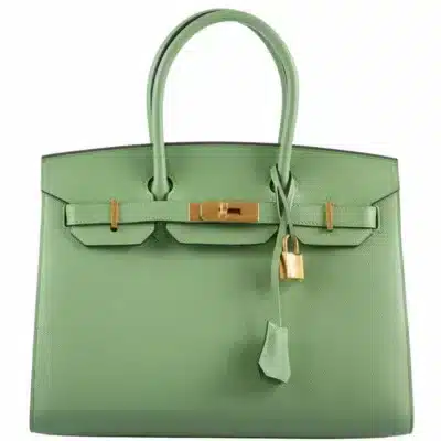 Hermès 2020 Birkin 30 Vert Criquet Madame Grain Gold Hardware