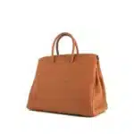 Hermès Rare Collectible 2020 Shadow Birkin 35 Golden Brown Swift