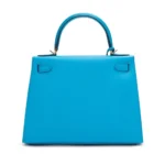 Hermès 2021 Kelly 28 Sellier Bleu Frida Madame Gold Hardware