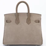 Hermès 2023 HSS Birkin 25 Etoupe Grizzly Doblis Suede & Swift Palladium Hardware