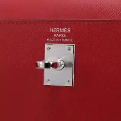 Hermès 2023 Kelly 25 Sellier Rouge Piment and Shocking Rose Madame Palladium Hardware