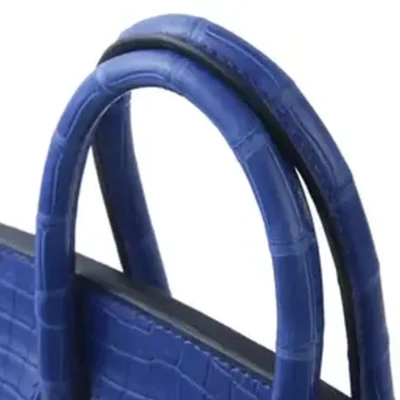 Hermès 2024 Birkin 25 Bleu Royal Matte Porosus Crocodile Gold Hardware