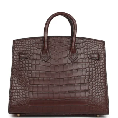 Hermès Birkin 20 Sellier Havane Matte Alligator Gold Hardware