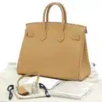 Hermès Birkin 25 Biscuit Swift Brushed Palladium Hardware