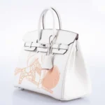 Hermès Limited Edition Birkin 25 Blanc Swift Palladium Hardware