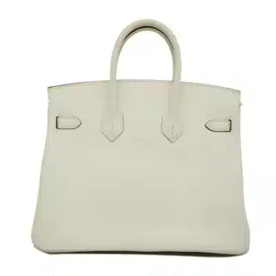 Hermès Limited Edition Birkin 25 Blanc Vaux Swift Silver Hardware