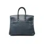 Hermès Birkin 25 Bleu Niloticus Lizard Palladium Hardware