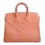 Hermès Rare Collectible Shadow Birkin 25 Brown Vaux Swift