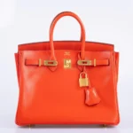 Hermès Birkin 25 Capucine Tadelakt Gold Hardware