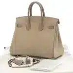 Hermès Birkin 25 Etoupe Doblis Swift Palladium Hardware