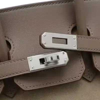 Hermès Birkin 25 Etoupe Doblis Swift Palladium Hardware