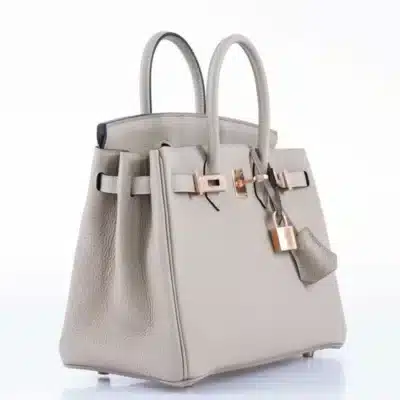 Hermès Birkin 25 Gris Asphalte Togo Rose Gold Hardware