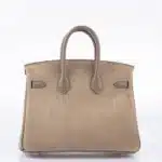 Hermès Limited Edition Birkin 25 Gris Caillou & Etoupe Swift Grizzly Palladium Hardware