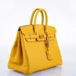 Hermès Birkin 25 Jaune Ambre Togo Gold Hardware