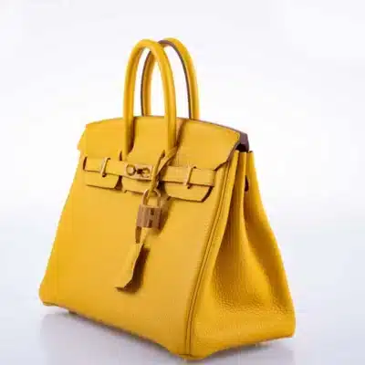 Hermès Birkin 25 Jaune Ambre Togo Gold Hardware