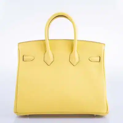 Hermès Birkin 25 Jaune Poussin Togo Palladium Hardware