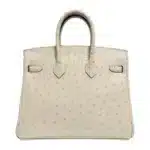 Hermès Birkin 25 Nata/White/Beige Ostrich Gold Hardware