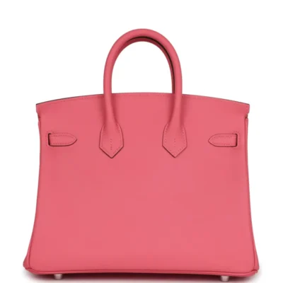 Hermès Birkin 25 Rose Azalee Swift Palladium Hardware