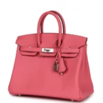 Hermès Birkin 25 Rose Azalee Swift Palladium Hardware