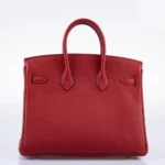 Hermès Birkin 25 Rouge Vif Togo Gold Hardware