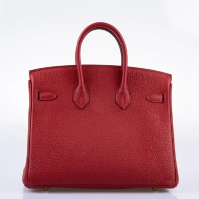 Hermès Birkin 25 Rouge Vif Togo Gold Hardware