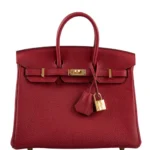 Hermès Birkin 25 Rouge Vif Togo Gold Hardware