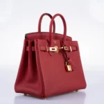 Hermès Birkin 25 Rouge Vif Togo Gold Hardware