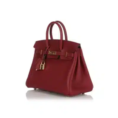 Hermès Birkin 25 Rouge Vif Veau Jonathan Gold Hardware