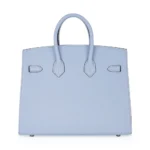 Hermès Birkin 25 Sellier Blue Brume Epsom Palladium Hardware