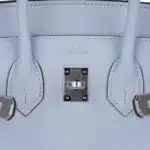 Hermès Birkin 25 Sellier Blue Brume Epsom Palladium Hardware