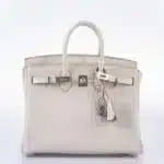 Hermès Birkin 25 Touch Beton Matte Alligator Mississippiensis & Togo Palladium Hardware