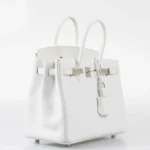 Hermès Birkin 25 White Epsom Palladium Hardware